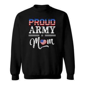 Family 365 Proud Army Mom Sweatshirt | Mazezy