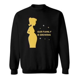 Family Is Growing Mom Baby Pregnant Mom Or Sister Sweatshirt | Mazezy