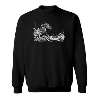 Famous Vintage Art The Ocean Great Wave Special Design Sweatshirt | Mazezy