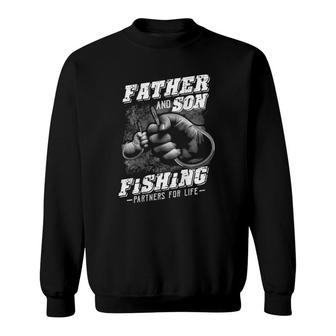 Father And Son Fishing Partner For Life Father Day Sweatshirt | Mazezy