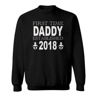 Father's Day New Daddy First Time Dad Gift Idea Sweatshirt | Mazezy