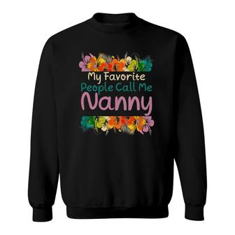 Favorite Nanny Mother's Day For The Best Nanny Sweatshirt | Mazezy
