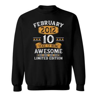 February 2012 10 Year Olds 10Th Birthday For Boy Sweatshirt | Mazezy CA