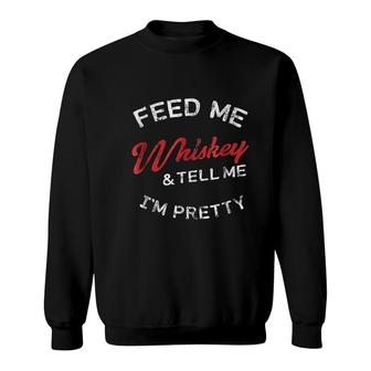 Feed Me Whiskey Retro Tennesse Gift Sweatshirt | Mazezy