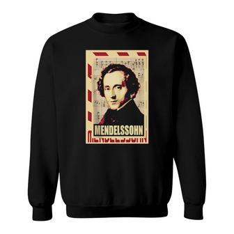 Felixdelsohn Classical Music Composer Retro Sweatshirt | Mazezy