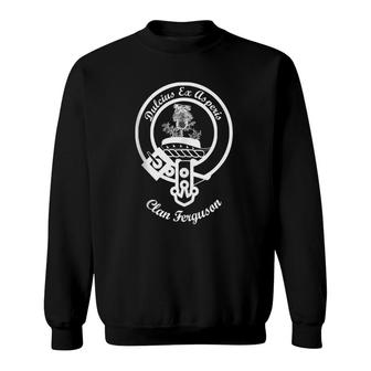 Ferguson Surname Last Name Scottish Clan Tartan Badge Crest Sweatshirt | Mazezy UK