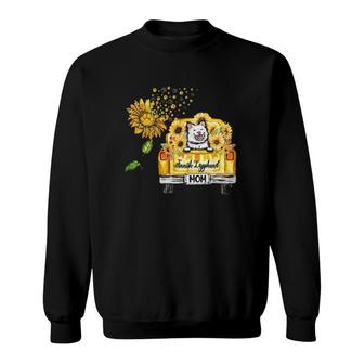 Finnish Lapphund Mom Sunflower Dog Paw Sweatshirt | Mazezy