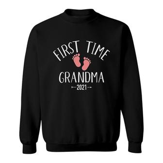First Time Grandma 2021 Sweatshirt | Mazezy