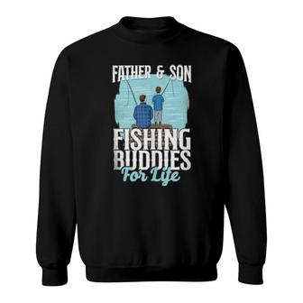 Fishing Buddies Dad Father Son Sweatshirt | Mazezy