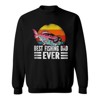 Fishing Dad Father Retro Vintage Sweatshirt | Mazezy