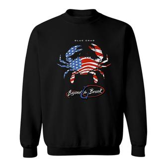 Fishing Patriotic Blue Claw Crab Sweatshirt | Mazezy CA