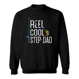 Fishing Reel Cool Step Dad Father’S Day Gift For Fisherman Sweatshirt | Mazezy