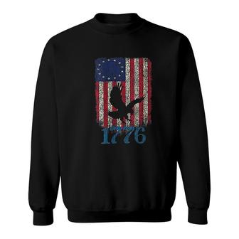 Flag Gift American 1776 Patriot Design Sweatshirt | Mazezy