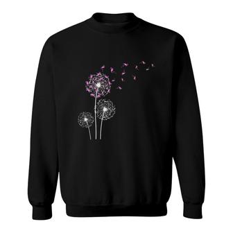 Flamingo Dandelion Sweatshirt | Mazezy