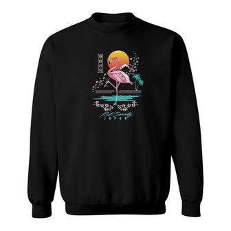 Flamingo Graphic Sweatshirt | Mazezy