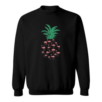 Flamingo Pineapple Sweatshirt | Mazezy