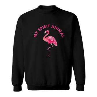 Flamingo Spirit Animal Cute Flamingo Lover Sweatshirt - Thegiftio UK