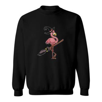 Flamingo Witch Sweatshirt | Mazezy