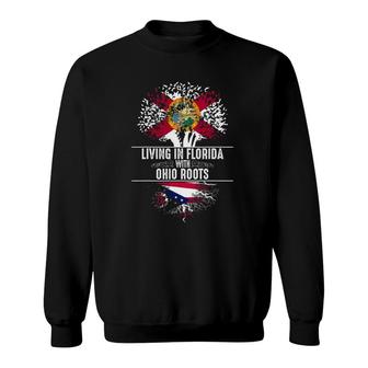Florida Home Ohio Roots State Tree Flag Love Gift Sweatshirt | Mazezy