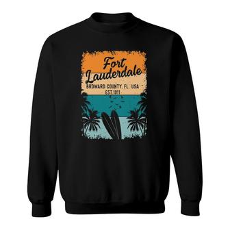 Fort Lauderdale Beach Souvenirs From Florida Gifts Men Women Pullover Sweatshirt | Mazezy