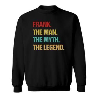 Frank Name Vintage Retro Sweatshirt | Mazezy