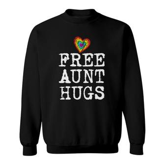 Free Aunt Hugs For Lgbt Support For Gay Pride Sweatshirt | Mazezy DE
