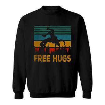 Free Hugs Wrestling Sweatshirt | Mazezy