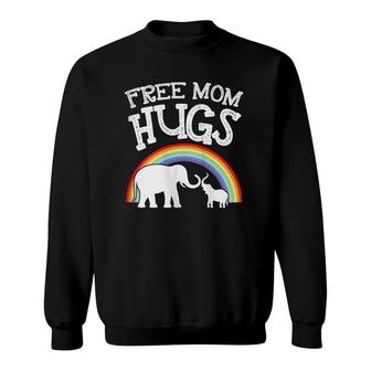Free Mom Hugs Gift For Mothers Bonding With Children Sweatshirt | Mazezy