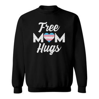 Free Mom Hugs Transgender Heart Ally Vintage Sweatshirt | Mazezy