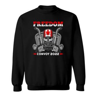 Freedom Convoy 2022 Truck Driver Canada Support Trucker Sweatshirt | Mazezy