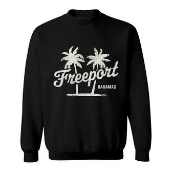 Freeport Bahamas Vintage 70S Palm Trees Graphic Sweatshirt | Mazezy