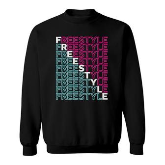 Freestyle Full Front 80S Electronic Dance Music Sweatshirt | Mazezy