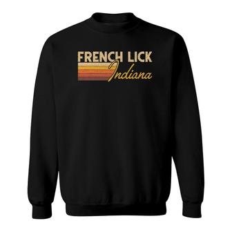 French Lick Indiana Vintage Gift Sweatshirt | Mazezy