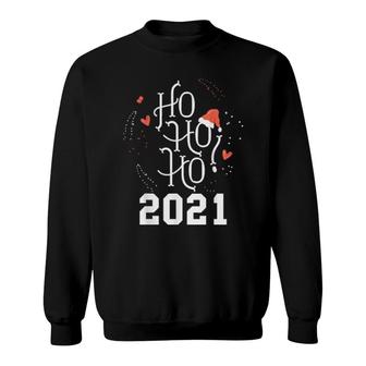 Frohe Weihnachten Lustige Zitate Ho Ho Ho 2021 Happy Sweatshirt | Mazezy
