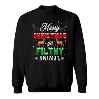 Funny Alone At Home Movies Merrychristmas Filty Animal Sweatshirt | Mazezy DE