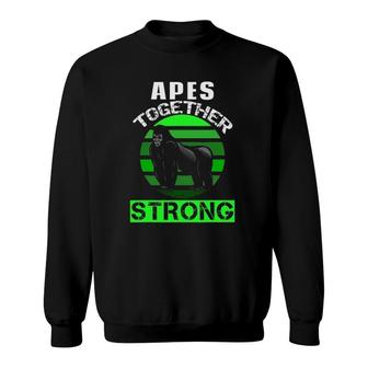 Funny Apes Together Strong Meme Stock Gamestonk Sweatshirt | Mazezy