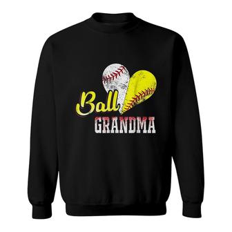 Funny Ball Grandma Baseball Softball Sweatshirt | Mazezy