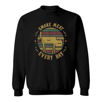 Funny Bbq Pit Accessory Gift Idea For Dad Meat Smoking Sweatshirt | Mazezy