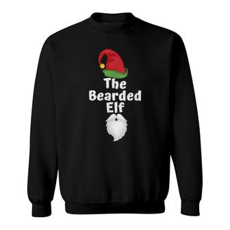 Funny Bearded Elf Family Matching Group Christmas Pj Sweatshirt | Mazezy