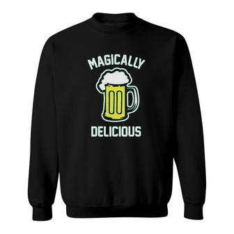 Funny Beer Drinking St Patrick Graphic Sweatshirt | Mazezy