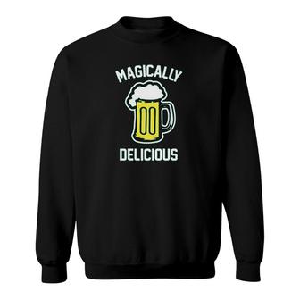 Funny Beer Drinking St Patricks Graphic Sweatshirt | Mazezy UK
