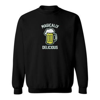 Funny Beer Drinking St Patrick's Graphic Sweatshirt | Mazezy