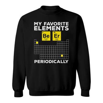 Funny Beer Periodic Table Men Women Christmas Wine Sweatshirt - Thegiftio