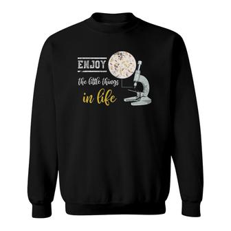 Funny Biology Teacher Scientist Gift Microscope Biology Sweatshirt | Mazezy