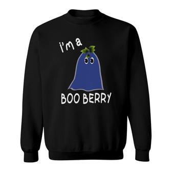 Funny Blueberry Festival I'm A Booberry Ghost Sweatshirt | Mazezy