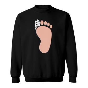 Funny Broken Foot Fracture & Broken Toe Sweatshirt | Mazezy