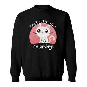 Funny Cat Lover Gift Crazy Cat Lady Fur Mom Ladies Sweatshirt | Mazezy