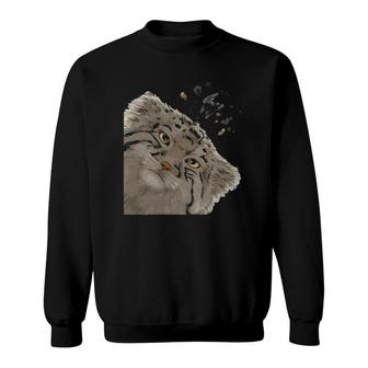 Funny Curious Manul Cat Cat Lover Sweatshirt | Mazezy
