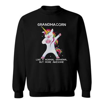 Funny Dabbing Unicorn Grandma, Grandmother Dab Unicorns Sweatshirt | Mazezy