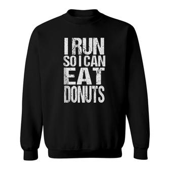 Funny Donut Running Marathon Sport Outfit Sweatshirt | Mazezy